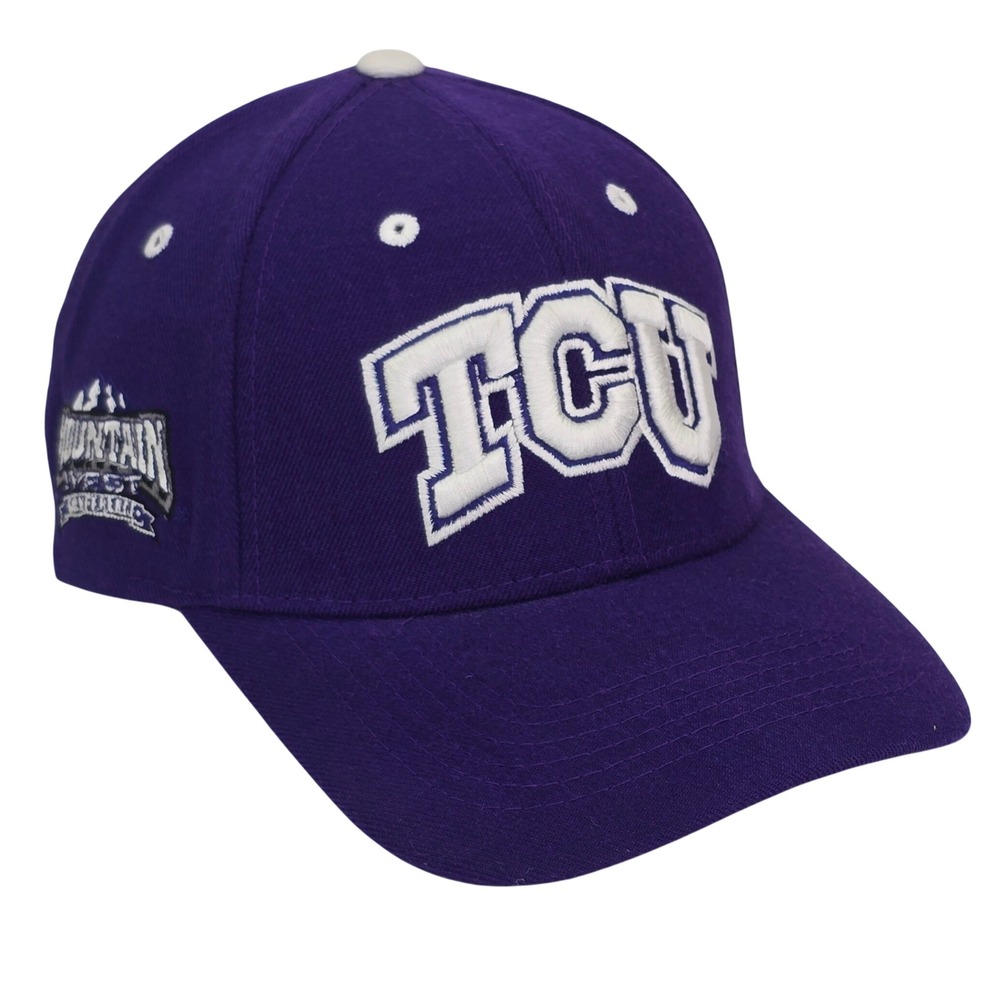 Top of the World TCU Horned Frogs Hat OSFA Purple Wool Mountain West NCAA Cap